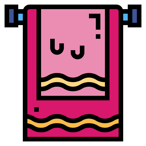 Towel Smalllikeart Lineal Color icon