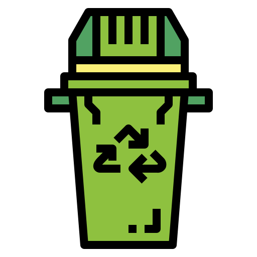 contenedor de basura Smalllikeart Lineal Color icono