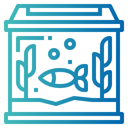 Fish tank Smalllikeart Gradient icon
