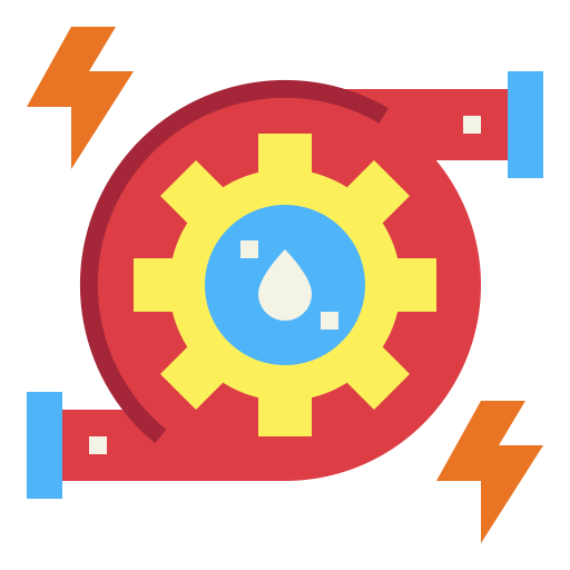 Hydro power Smalllikeart Flat icon