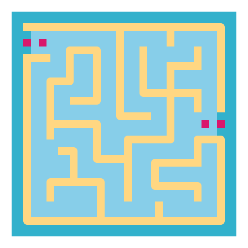 labyrinth Smalllikeart Flat icon