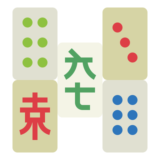 mahjong Smalllikeart Flat icon