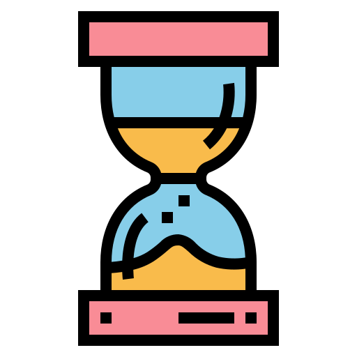 reloj de arena Smalllikeart Lineal Color icono