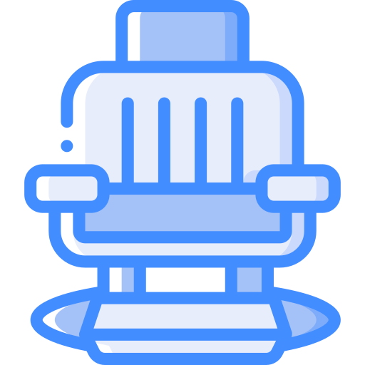 Barber chair Basic Miscellany Blue icon