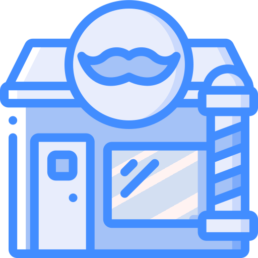Barber shop Basic Miscellany Blue icon