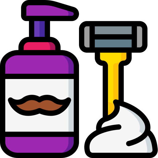 Shaving Basic Miscellany Lineal Color icon