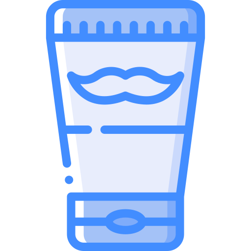 Shaving cream Basic Miscellany Blue icon