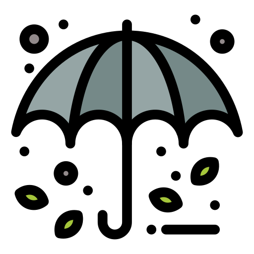 Umbrella Flatart Icons Lineal Color icon