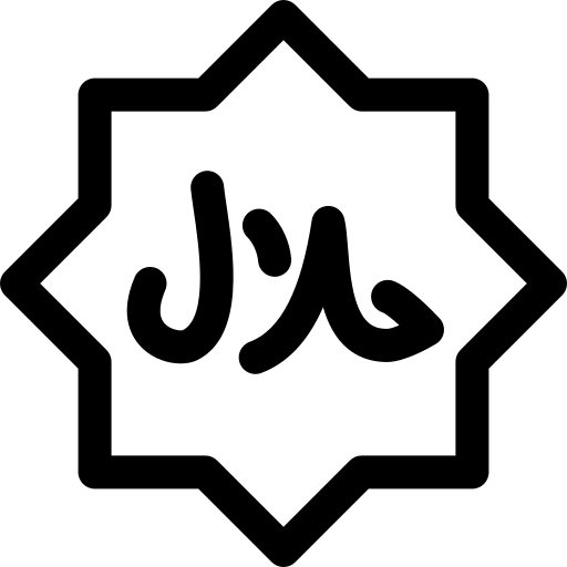 halal Basic Rounded Lineal Icône