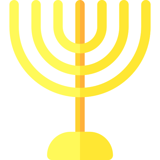 menorah Basic Rounded Flat icono