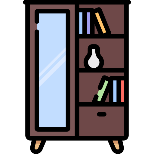 Bookshelves Special Lineal color icon