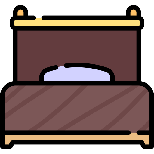 cama Special Lineal color icono