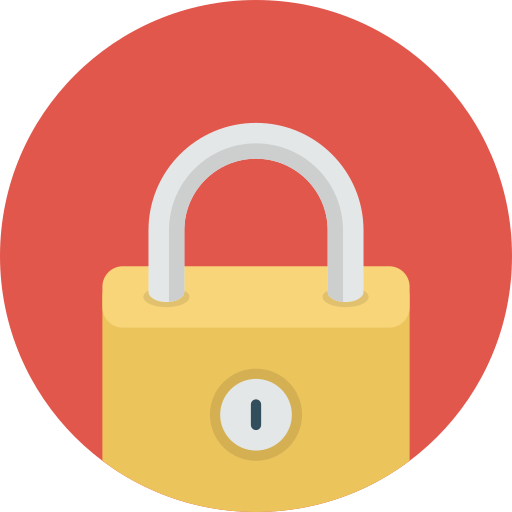 Lock Pixel Buddha Premium Circular icon