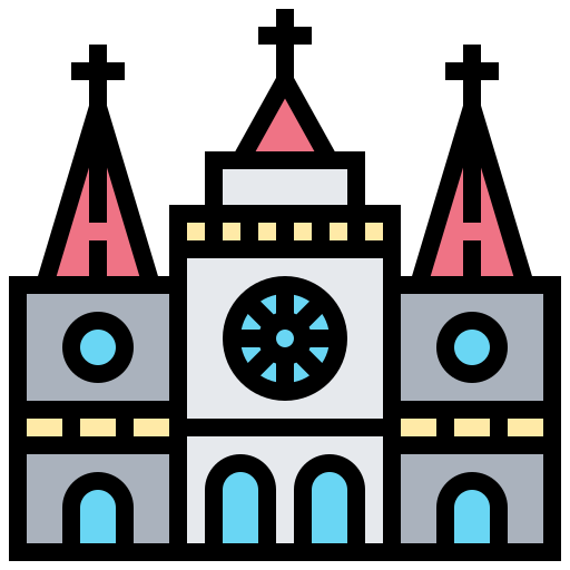 Церковь Meticulous Lineal Color иконка