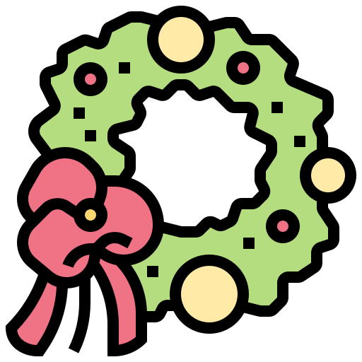 Wreath Meticulous Lineal Color icon