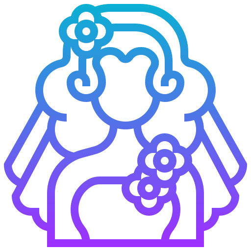 Bride Meticulous Gradient icon