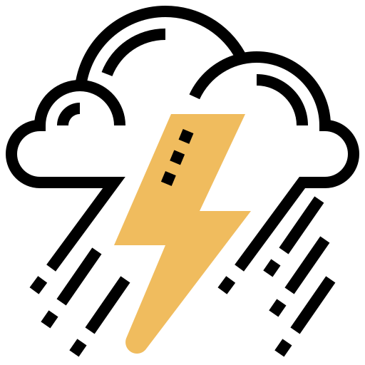 gewitter Meticulous Yellow shadow icon