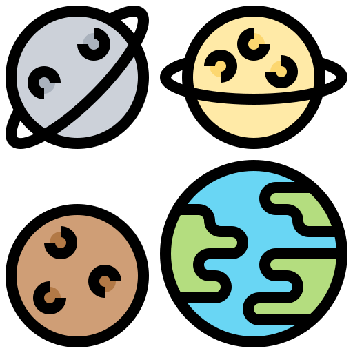 惑星 Meticulous Lineal Color icon