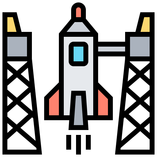 ロケット Meticulous Lineal Color icon