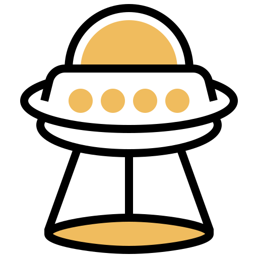 Ufo Meticulous Yellow shadow icon