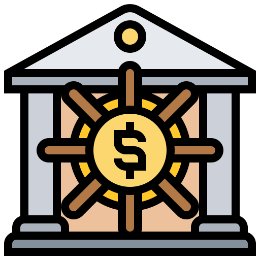 Bank Meticulous Lineal Color icon