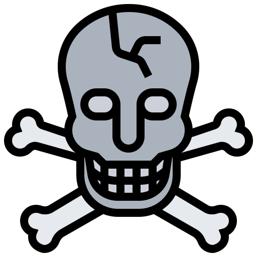 Crossbones Meticulous Lineal Color icon