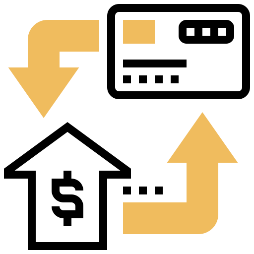 transacción Meticulous Yellow shadow icono