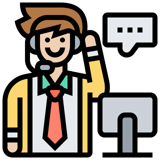 Receptionist Meticulous Lineal Color icon