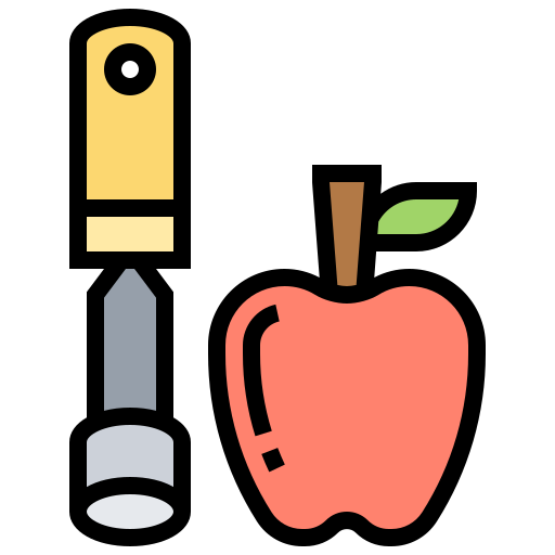 jabłko Meticulous Lineal Color ikona