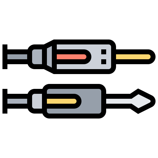 Audio cable Meticulous Lineal Color icon