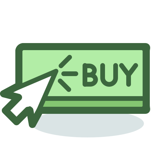 Кнопка Купить Pixel Buddha Premium Lineal color иконка