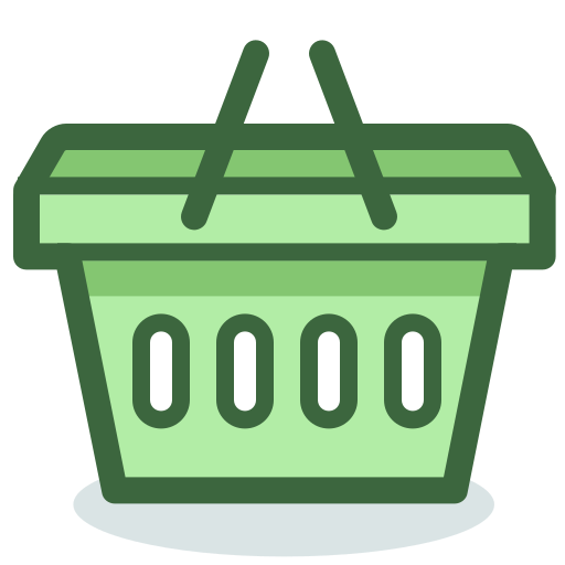 Shopping cart Pixel Buddha Premium Lineal color icon