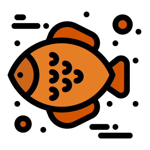 Fish Flatart Icons Lineal Color icon