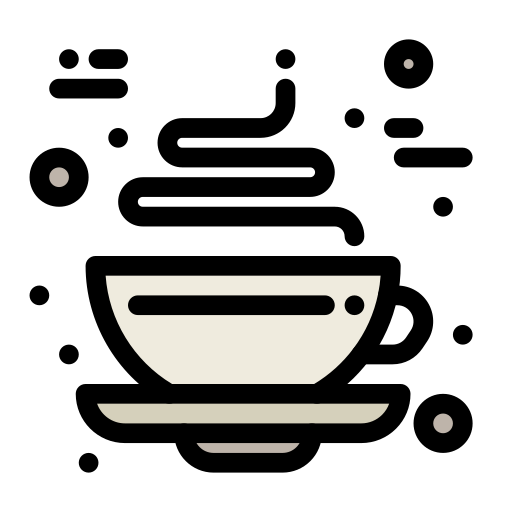 Coffee Flatart Icons Lineal Color icon