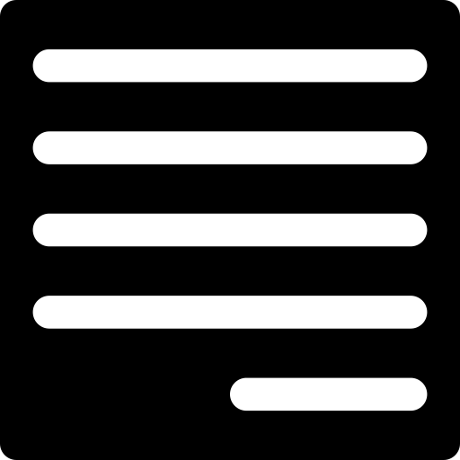 giustificare paragrafo Generic Glyph icona