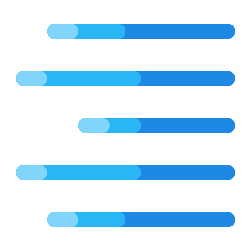 Alignment Generic Blue icon