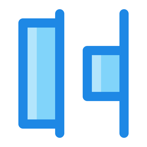 Distribute objects Generic Blue icon