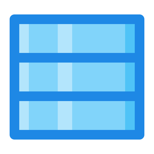 Row Generic Blue icon