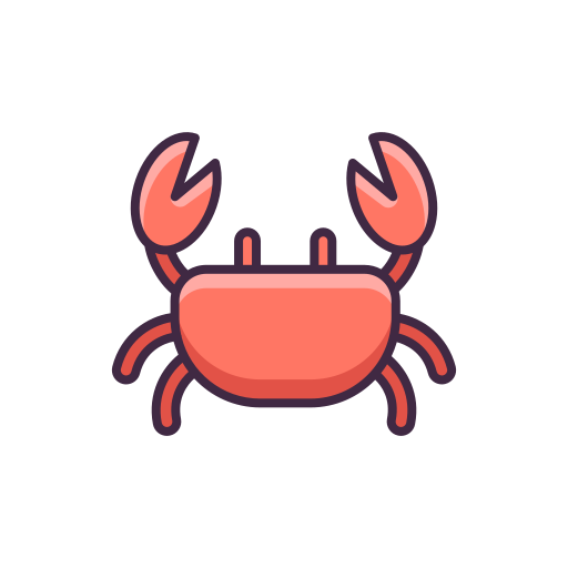 Crab Flaticons Lineal Color icon