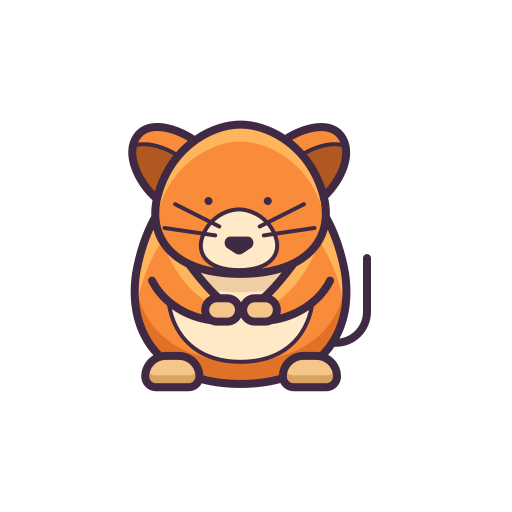 hamster Flaticons Lineal Color icon