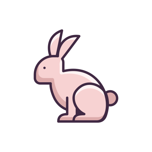 conejo Flaticons Lineal Color icono