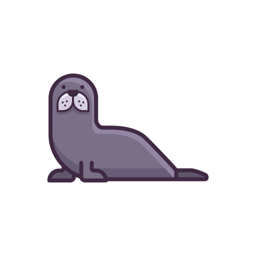 Seal Flaticons Lineal Color icon