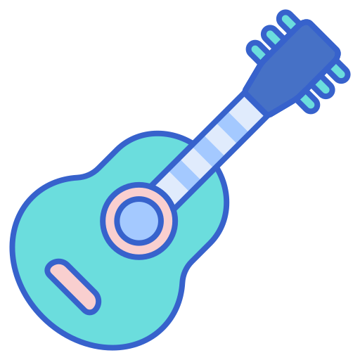 gitarre Flaticons Lineal Color icon