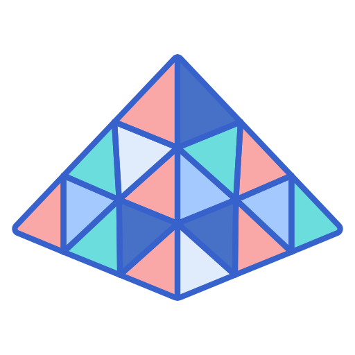 triángulo Flaticons Lineal Color icono