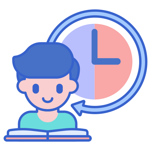 part time Flaticons Lineal Color icona