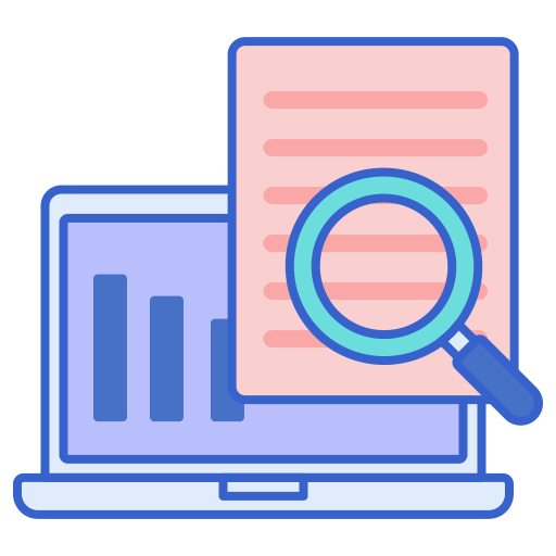 Research Flaticons Lineal Color icon