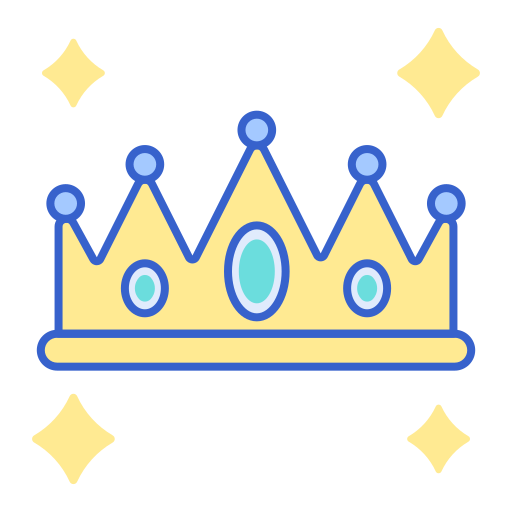 Crown Flaticons Lineal Color icon