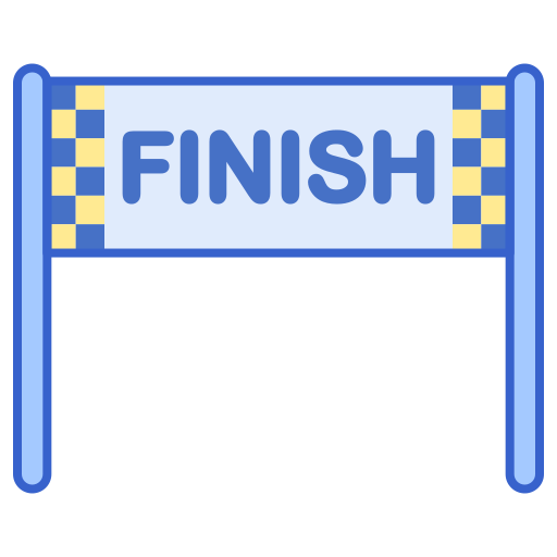 Finish line Flaticons Lineal Color icon