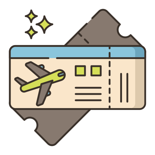 Boarding pass Flaticons Lineal Color icon