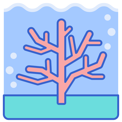 rafa koralowa Flaticons Lineal Color ikona